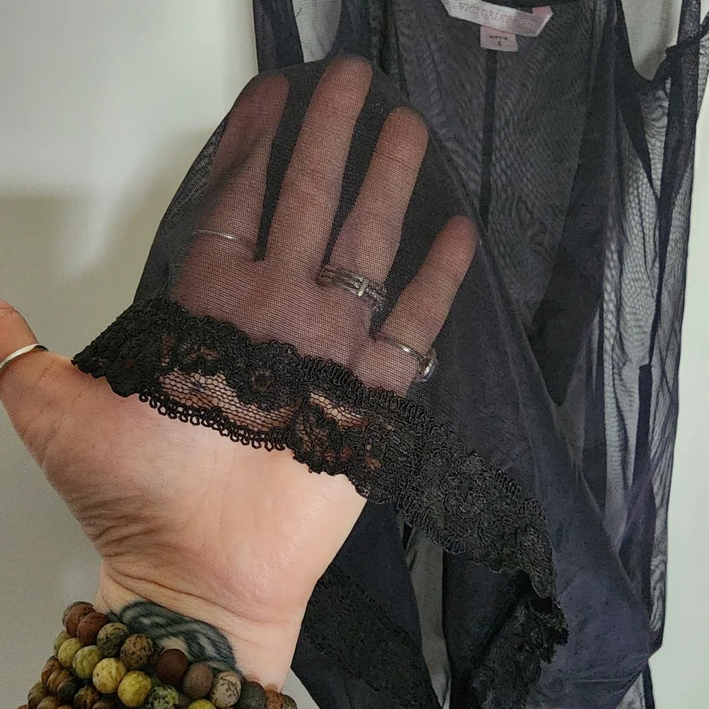 Victoria's Secret lace sheer nightie slip dress